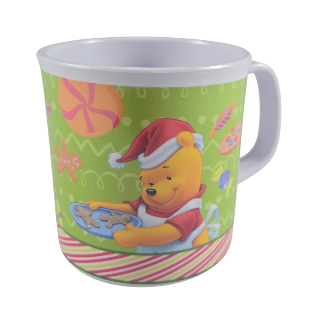 Disney Winnie the Pooh Christmas Plastic Kids Mug Cup Holiday JCPenney BPA Free